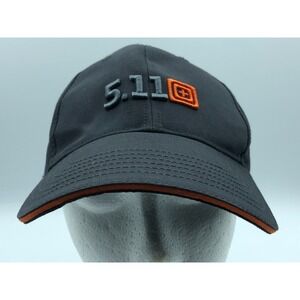511 Tactical Gear Hat Gray Orange Adjustable Cap 2013